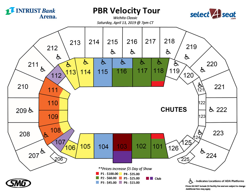 Seating Charts Events & Tickets INTRUST Bank Arena
